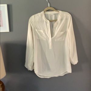 Sheer while blouse